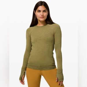 Lululemon Rest Less Pullover *Bubble Dot in Bubble Dot Hazel Green / Moss Green